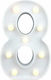 Decorative Lamp Letter White