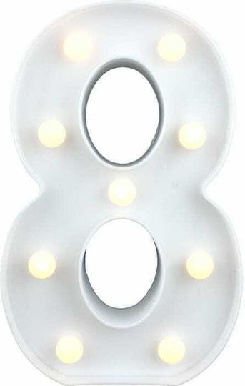 Decorative Lamp Letter White