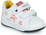 Kinder-Sneaker Anatomisch mit Klettverschluss Weiß B251LA00085C0404