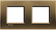 Legrand Living Light Schalterrahmen 2-fach Hori...