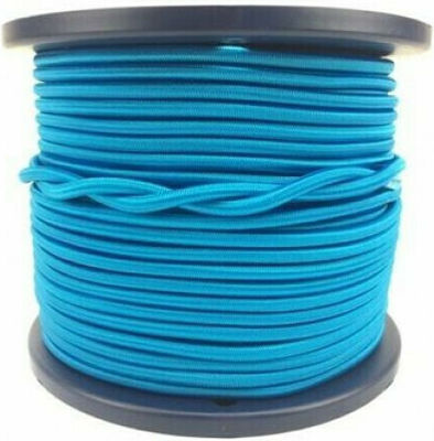 Rope Knitted 4mm Blue Rubber