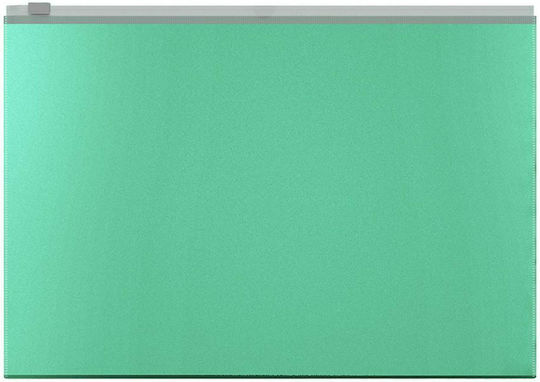 ErichKrause Ordner mit Reißverschluss für Papier A4 Grünς Mat Powder