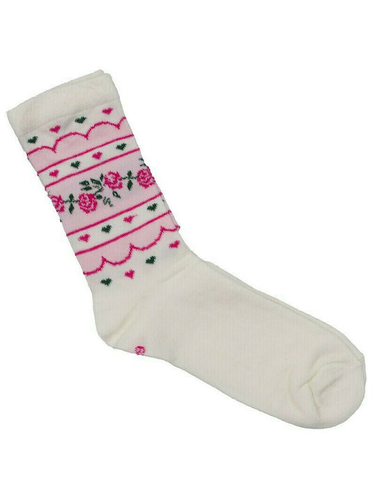 Girl's Socks 28155 (31-33) Ecru