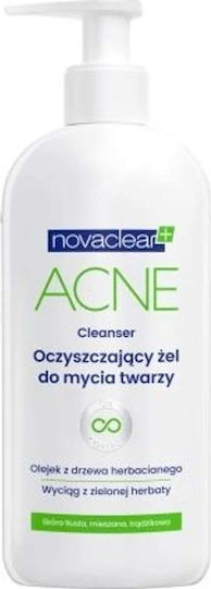 Pharma Novaclear+ Течен Почистващ Продукт За Лице За Акне 150мл