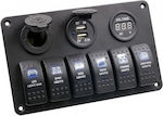 Car Lights Switch 24V Black