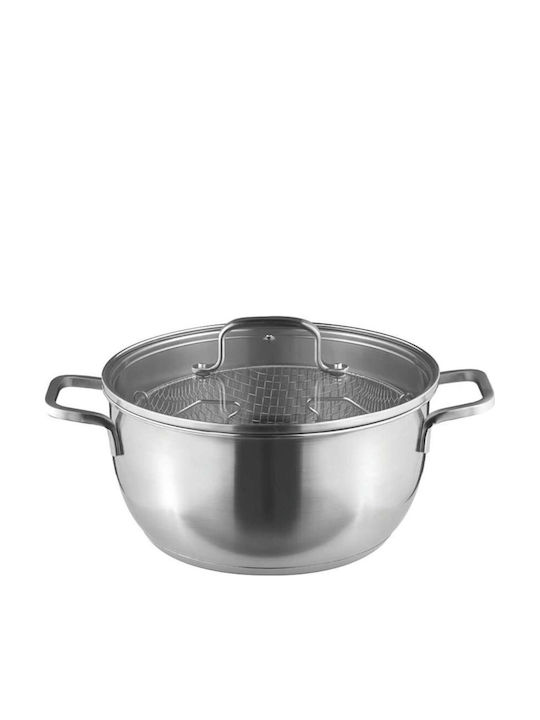 Pal Titanium Pro Ανοξείδωτη Κατσαρόλα Φριτέζα 24cm