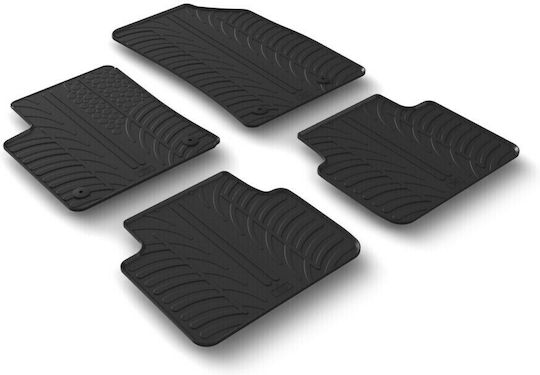 Lampa Set of Front and Rear Mats 4pcs for Opel Crossland X 2021 Black