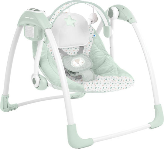 Kikka Boo Elektrisch Baby Relax Schaukel Chillo mit Musik Jungle King Mint für Kind bis 11kg