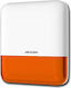 Hikvision DS-PS1-E-WE Wireless Alarm Siren Baterie Outdoor 110dB with Portocaliu Light