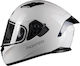 Pilot Fighter SV Full Face Helmet with Sun Visor ECE 22.05 Flipper Gloss White