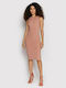 Guess Summer Midi Dress Pink