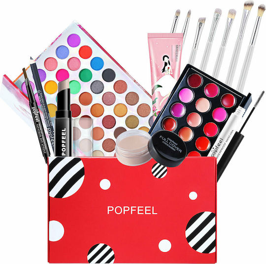 Popfeel Full Box Makeup Set for Face, Eyes & Lips