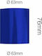 Simoni Racing Colier Silicon Mașină Aer Drept Diametru 63 Lungime 76mm Universal Albastru