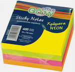 Groovy Αυτοκόλλητα Χαρτάκια Σημειώσεων σε Κύβο 400 Φύλλων 7.6x7.6cm Sticky Notes