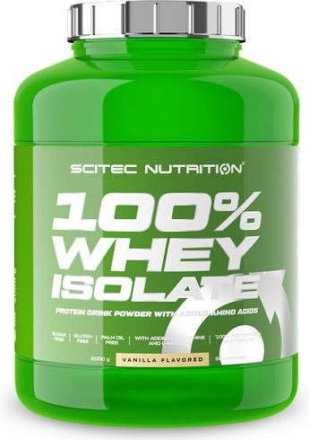 Scitec Nutrition 100% Whey Isolate Protein Whey Gluten Free with Flavor Vanilla 2kg