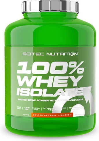 Scitec Nutrition 100% Whey Isolate Protein Whey Gluten Free with Flavor Salted Caramel 2kg