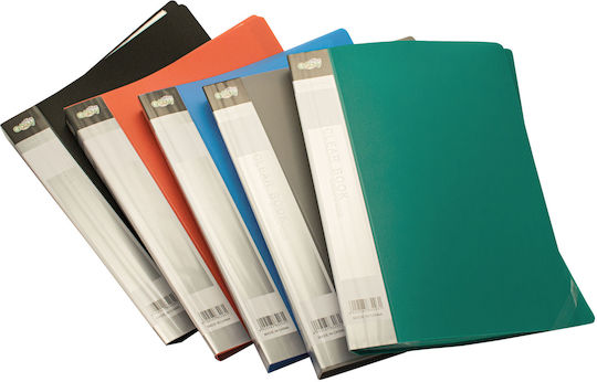 Groovy Clipboard Flexible with 20 plastic sleeves Slides for Paper A4 (Μiscellaneous colours) 1pcs