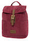 Retro Geantă de damă Rucsac Burgundy