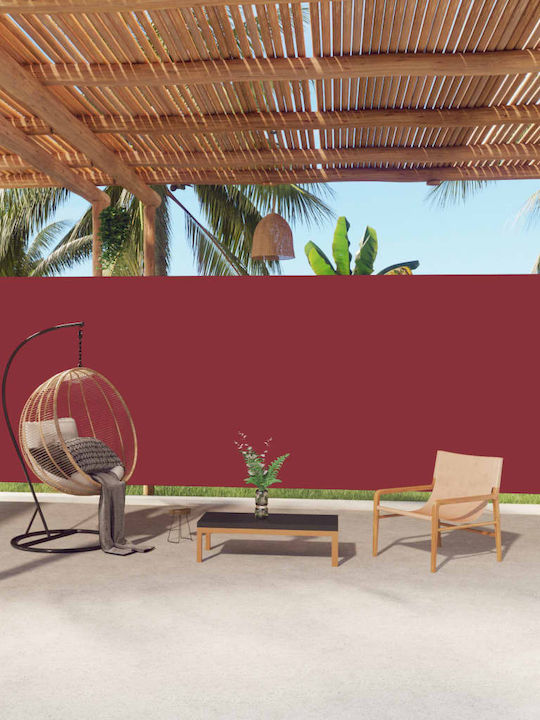 vidaXL Seitenrolloschatten Garten Red 2.2x10m