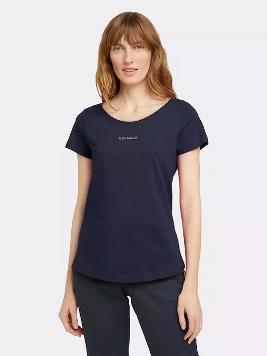 Tom Tailor Women's T-shirt Navy Blue