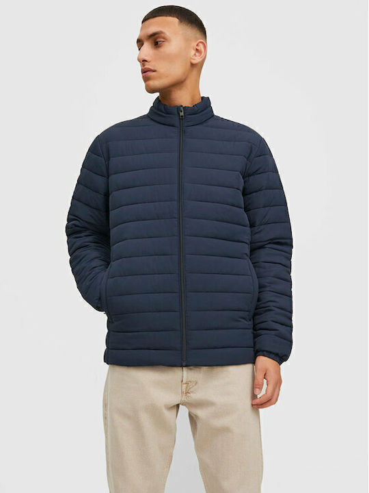 Jack & Jones Geacă Puffer Albastru Marin De Iarnă