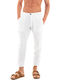 Firenze Pantaloni Elastic Alb