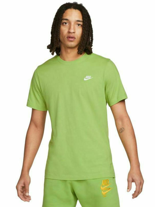 Nike Sportswear Club Ανδρικό T-shirt Πράσινο Μο...