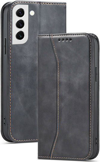 Bodycell PU Leather Buchen Sie Synthetisches Leder Schwarz (Galaxy S22 5G)