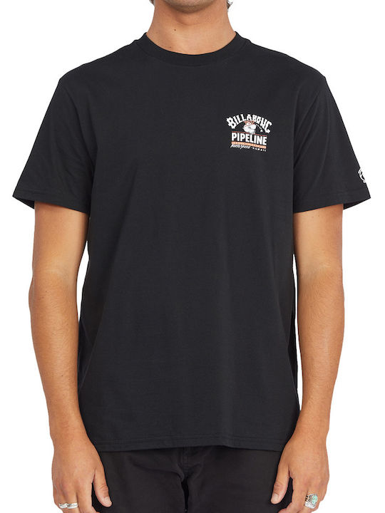 Billabong T-shirt Bărbătesc cu Mânecă Scurtă Negru