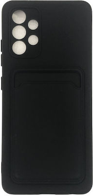 Hurtel Card Back Cover Σιλικόνης Μαύρο (Galaxy A32 4G)