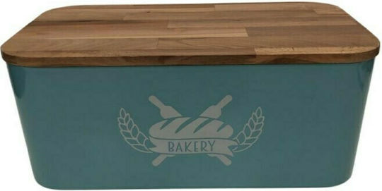 TnS Bread Box with Lid Plastic Mint 36x21x15cm