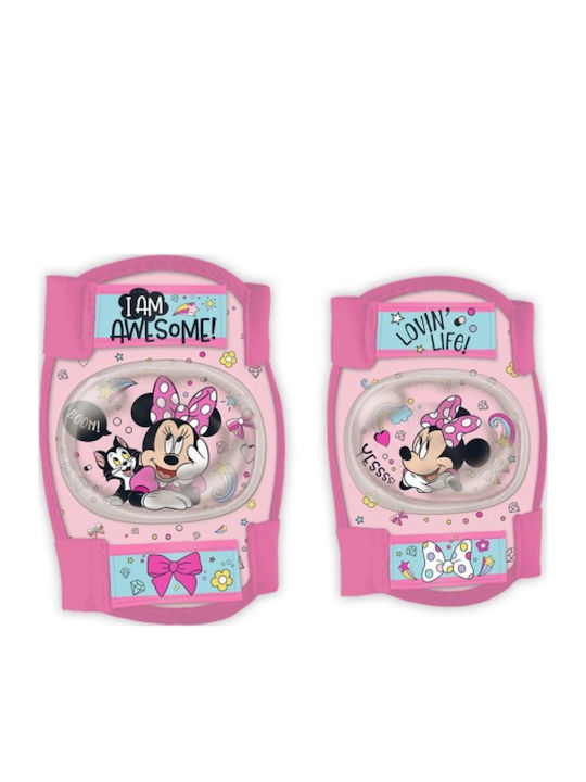 Seven Disney Minnie 2 Παιδικό Σετ Προστατευτικών για Rollers Ροζ