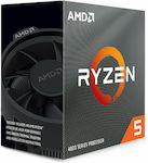 AMD Ryzen 5 4500 3.6GHz Επεξεργαστής 6 Πυρήνων για Socket AM4 σε Κουτί με Ψύκτρα