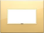 Vimar Eikon Evo Horizontal Switch Frame Gold 21654.G09