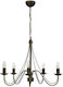 Heronia S-11 5/L Chandelier Candlestick 5xE14 White 62cm 01-0272