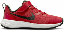 Nike Αθλητικά Παιδικά Παπούτσια Running Revolution 6 University Red / Black
