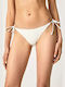 Wendy Bikini Slip with Ties White