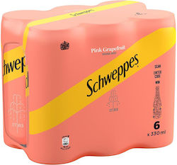 Schweppes Pink Grapefruit με Ανθρακικό 6x330ml