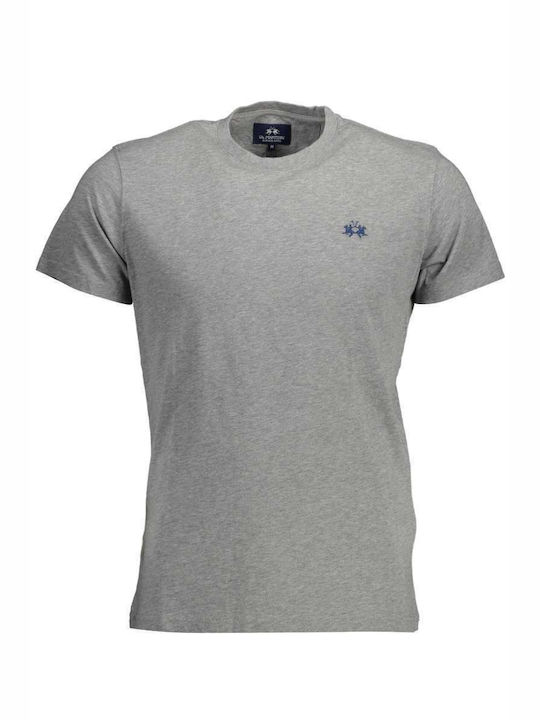 La Martina Men's Short Sleeve T-shirt Gray