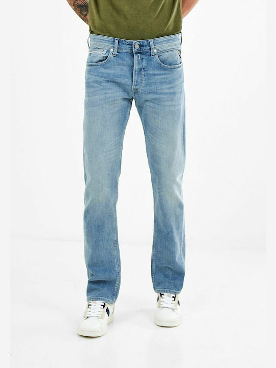 Replay Men's Jeans Pants in Straight Line Blue