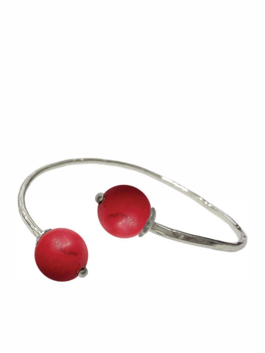 Tatu Moyo Damen Armband Handschellen aus Silber
