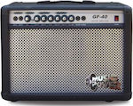 Music Power GF-40 Combo Ενισχυτής Ηλεκτρικής Κιθάρας 2 x 8" 40W Μαύρη