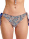Bikini Slip with Laces Blue