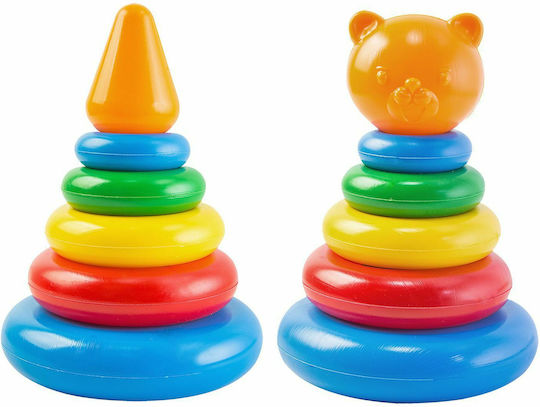 ToyMarkt Stacking Toy Pyramid with Sounds (Various Designs/Assortments of Designs) 1pc