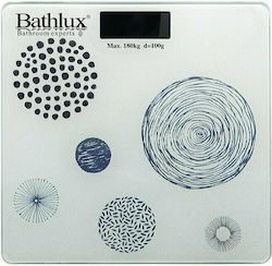 Bathlux Ψηφιακή Ζυγαριά σε χρώμα Λευκό Circles 90302