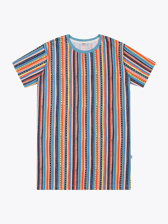 WEMOTO Flux - T-Shirt Kleid [Multicolor] Polychrom