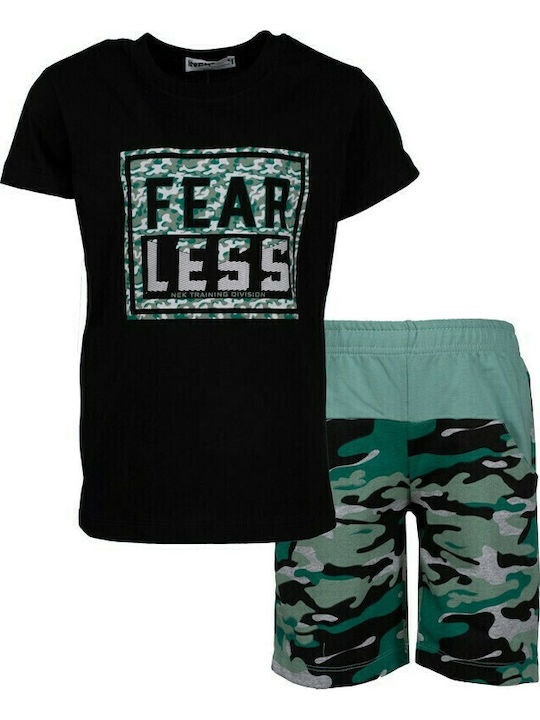 Kids' Set with Shorts Summer 2pcs Black