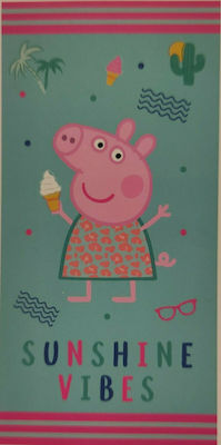 Stamion Sunshine Vibes Παιδική Πετσέτα Θαλάσσης Peppa Pig 140x70εκ.
