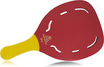 MORSETO GOLD Bordeaux Beach Racket with Holes and Yellow Straight Handle