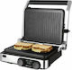 Cecotec Rock’n Grill Dual Επιτραπέζια Ηλεκτρική Ψησταριά Αυλακωτής Πλάκας 2000W με Καπάκι και Ρυθμιζόμενο Θερμοστάτη